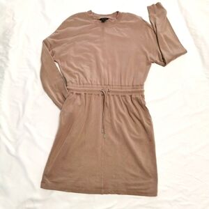 RW&Co Soft Velour Longsleeve Dress